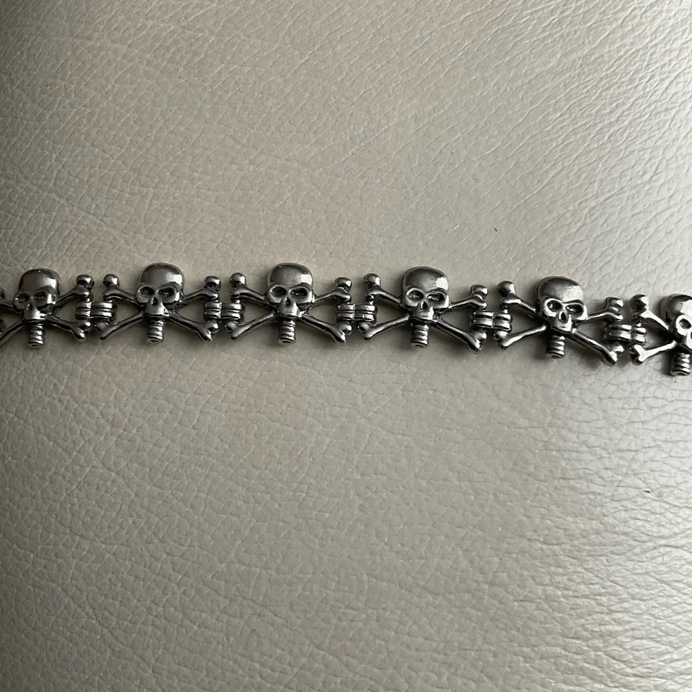Skulls & Bones Pewter Bracelet